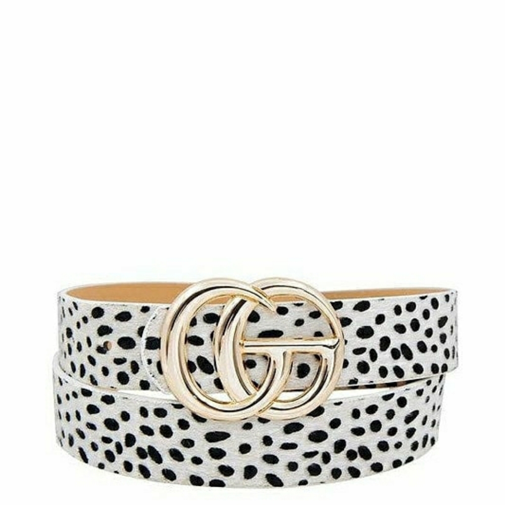 Dalmation print Belt.